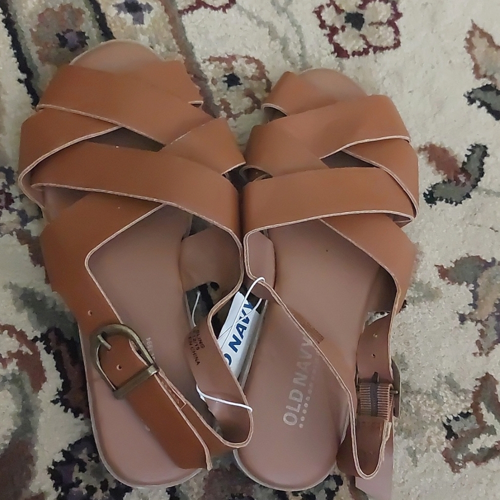Old Navy Brown Sandals kids,girls